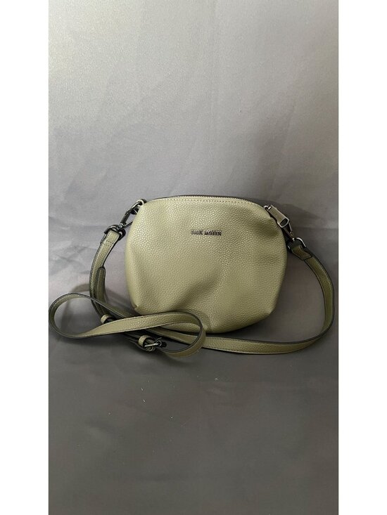 Steve Madden Handbags - Steve Madden Green Pebbled Leather Crossbody Bag With Adjustable Strap